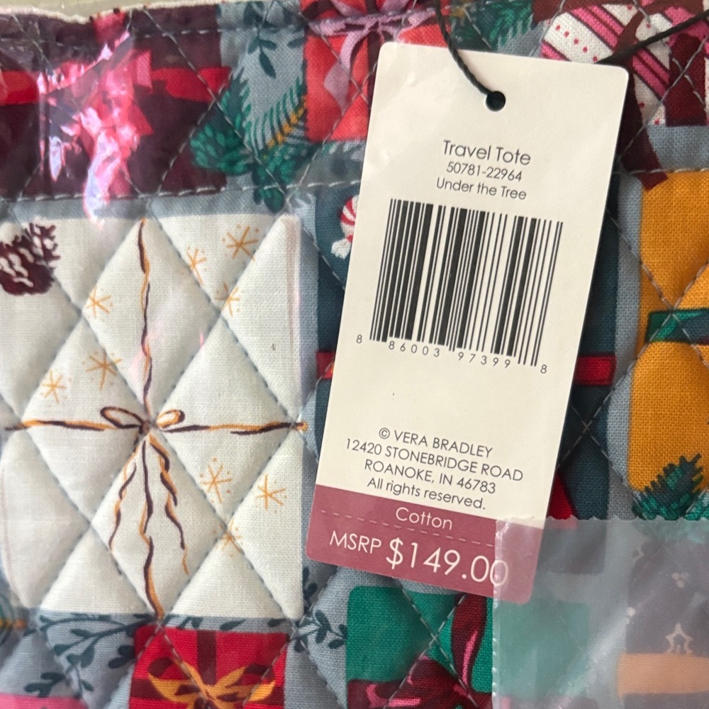 Vera Bradley Quilted Multicolor Patchwork Tote in… - image 5